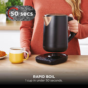 Ninja Perfect Temperature 1.7L Kettle, Rapid Boil, Black & Copper KT200UKCP | Temperature Control kettle with 6 preset temperatures for green tea, coffee and more. LED display & Temperature Hold mode.