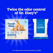 Fresh Step Advanced Simply Unscented Multi Cat Clumping Cat Litter, 18.5 lb | Formulated with No Added Dyes or Fragrances, Ammonia Block Technology, Low Dust, Compatible with Most Automatic Litter Boxes