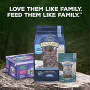 Blue Buffalo Wilderness Variety Pack Adult Paté Wet Cat Food, 3 oz, 12 ct | Chicken, Salmon, and Duck Patés (4 of Each), High Protein & Grain-Free Recipes, Supports Daily Hydration