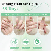 Leykosh Super Strong Nail Glue for Press Ons, Semi Solid, No UV Lamp Needed | 2 x 10g press on nail glue long lasting for acrylic tips. semi solid nail glue no uv light needed for at-home use.