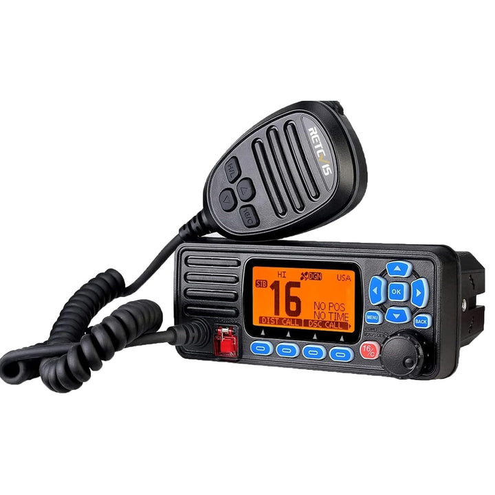 Retevis RA27 25W Fixed Mount Marine Radio, IP67 Built-in GPS DSC Compact