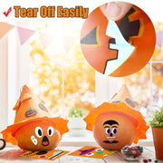 Pumpkin Stickers Halloween Fall Pumpkin Decorations Decorating Kit | Pumpkin Jack O Lantern Stickers Halloween Crafts Party Favors Activities for Kids Toddlers 24 Sheet