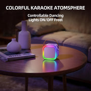 Kinglucky Mini Karaoke Machine for Kids, Top Birthday Gift for Girls Ages 3-12 Years Old, Kids' Personal Video Players Accessories with 2 Mics Singing Present Toy Purple