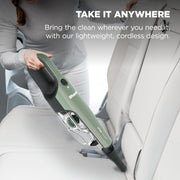 Shark UltraCyclone Pro Cordless Handheld Vacuum, Black/Green, CH901 | Powerful Suction, Handheld Vacuum for Car & Home, Crevice Tool, Scrubbing Brush, Lightweight, XL Dust Cup