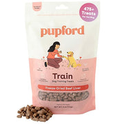 Pupford Freeze Dried Training Treats for Dogs & Puppies (Beef Liver, 4 oz) | 475+ treats per bag, Ultra low-calorie, Only 3 ingredients, All breed sizes, Mess free and bite sized, Trainer recommended