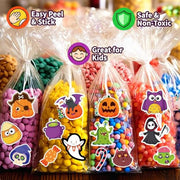 300PCS Halloween Stickers Bulk for Kids, Halloween Goodie Bag Stuffers | Waterproof Vinyl Pumpkin Stickers for Water Bottle Teens Adults, Halloween Games Party Favors Treats Supplies(No Duplicates)