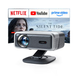 5000ANSI 4K Smart Projector with WiFi and Bluetooth, 3D Dolby Audio | Now with Netflix ,Auto Keystone, 360° Rotatable Stand, Ultra Low Noise, Outdoor Home Theater, HDMI, USB