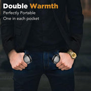 Lerat 2 Pack Hand Warmers Rechargeable, Portable Electric Hand Warmers Reusable, Portable Pocket Heater, Gifts for Men Women Kids, Hunting, Golf, Camping Accessories