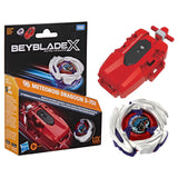 Beyblade X Meteoroid Dragoon 3-70J Left Spin String Launcher with Takara Tomy Attack Type Top, Battling Tops Game Toys, Ages 8+ (Amazon Exclusive)