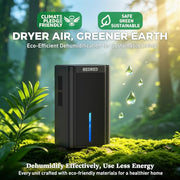 BEDRED Dehumidifier, 95Oz Dehumidifier for Home 1000 Sq.Ft | Quiet, Auto Shutoff, Sleep Mode, 7 Color Ambient Light for Bedroom, Bathroom, Basement (Black)