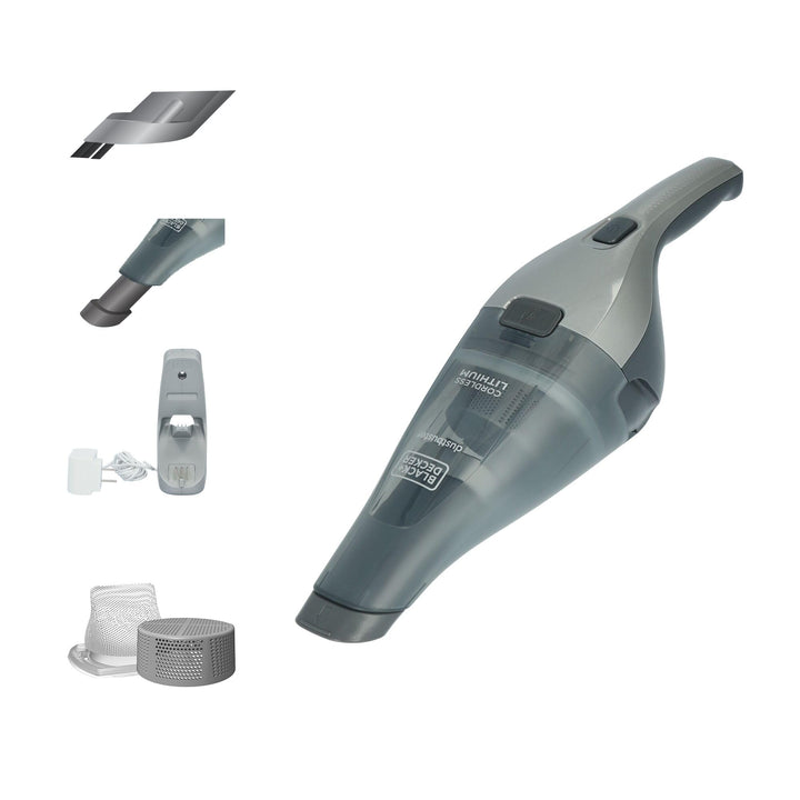 BLACK+DECKER dustbuster Handheld Vacuum, 8V Cordless, Hand Vacuum for Quick Cleanup with Crevice Tool and Washable Filter (HNVC220BCZ01)