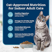 Blue Buffalo Tastefuls Chicken Adult Indoor Dry Cat Food, 3 lb | Chicken & Brown Rice Recipe, Antioxidant-Rich LifeSource Bits, No Corn, Wheat, or Soy
