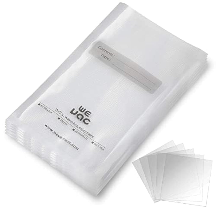 Wevac Vacuum Sealer Bags 8x12" 100 Quart for Food Saver Vacuum Seal machine
