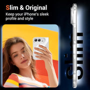Temdan Magnetic for iPhone Duo Case, Compatible with Magsafe, Clear