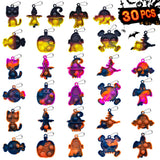 Halloween Pop Fidget Toys Bulk Its Halloween Party Favors for Kids 30 Pack | Mini Pop Keychain It Halloween Trick or Treat Goodie Bag Stuffers Fillers Fidgets for Kids Classroom Prizes Party Supplies