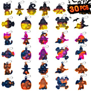 Halloween Pop Fidget Toys Bulk Its Halloween Party Favors for Kids 30 Pack | Mini Pop Keychain It Halloween Trick or Treat Goodie Bag Stuffers Fillers Fidgets for Kids Classroom Prizes Party Supplies
