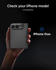 Spigen GlasTR EZ FIT Tempered Glass Screen Protector for iPhone Duo | Outer Screen, 9H tempered glass, Auto-align tray, 100% clarity, Original touch, Case-friendly, 2Pack