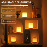 Auxmir Night Light, 3000mAh Rechargeable, Touch Dimmable LED Bedside Lamp