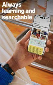 Bee Frontier (all-new), Wearable Personal AI that grows with you, confidential by design, transforms conversations into actionable summaries, 7-day battery, IP67 Rated, Onyx