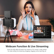 VJIANGER 4K Digital Camera, Vlogging Camera with 180° Flip Screen