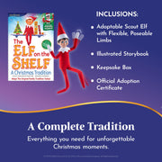 The Elf on the Shelf Box Set - Poseable Boy Scout Elf with Blue Eyes