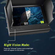 Underwater Fishing Camera Fishing Gear Accessory with 4.3 Inch IPS Display