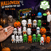 30 PCS Halloween Party Favors Gifts 3D Fidget Toys Goodie Bag Stuffers | Halloween Party Favors Fidget Toys for Trick or Treat, Halloween Goodie Bag Fillers, Figurine Stress Relief Fidget Toys