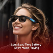 OhO Open Ear Smart Glasses, UV400 Z87.1 Lightweight Bluetooth Sunglasses | Up to 10H Playtime, Hands-Free Calling, Music Playback, Voice Control, Polarized Lens, Unisex for Daily Wear & Outdoor Sports