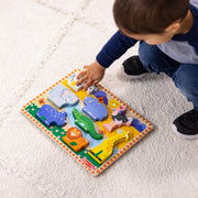 Melissa & Doug Safari Animals Wooden Chunky Puzzle 8-Piece Set | 8 Chunky Wooden Puzzle Pieces, Safari Animals, Skill Building Matching Pretend Play, Toddler Learning Toys for Kids, Ages 2+