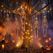 Halloween Decorations Hanging Small Skeletons: 2PCS 16Inches
