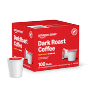 Amazon Brand - Happy Belly Dark Roast Coffee Pods, Compatible with Keurig 2.0 K-Cup Brewers, 100 Count