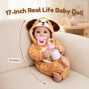 Aori Baby Dolls Realistic, Lifelike Baby Doll Set with Accessories | Real Life Cute Baby Set for Hugging, Playtime, and Gift Giving