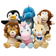 HollyHOME Hand Puppets Monkey Animal Puppets Zoo Plush Animal Toys 13 Inches