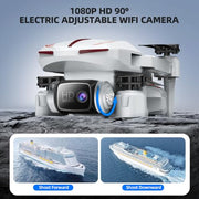 Pallton Drone with Camera for Adults, 1080P FPV Foldable RC Quadcopter | Easy Fly Toy Drone for Kids & Beginners, Altitude Hold, Headless Mode, One Key Start, 3D Flips, 2 Batteries, Carrying Case