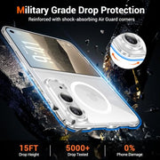 Temdan Magnetic for iPhone Duo Case, Compatible with Magsafe, Clear
