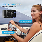 Pyle Bluetooth Marine Receiver Stereo - 12v Single DIN Style Boat In dash Radio Receiver System with Digital LCD, RCA, MP3, USB, SD, AM FM Radio - Remote Control, Wiring Harness - PLRMR27BTB (Black)