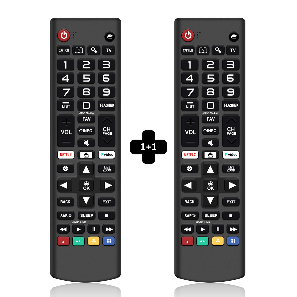 【Pack of 2】 for LG TV Remote Control Replacement AKB75095307