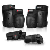 Adult&Kids Knee Pads Elbow Pads Wrist Guards 6 in 1 Protective Gear Set
