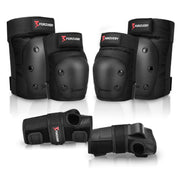 Adult&Kids Knee Pads Elbow Pads Wrist Guards 6 in 1 Protective Gear Set