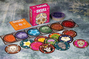 Asmodee Skull Bluffing & Bidding Party Game, 3-6 Players Ages 10+ | For bluffing fans, read and out-bid rivals, No luck, just pure psychology and nerve, Portable discs travel to any game night