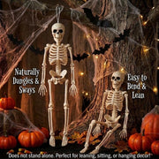 Halloween Decorations Hanging Small Skeletons: 2PCS 16Inches