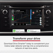 Cobra RAD 490i Laser Radar Detector, New Model with Long Range Detection | Bluetooth, Apple CarPlay and Android Auto Compatible, LaserEye Front and Rear Detection, DSP, Firmware Updatable