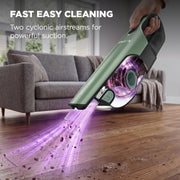 Shark UltraCyclone Pro Cordless Handheld Vacuum, Black/Green, CH901 | Powerful Suction, Handheld Vacuum for Car & Home, Crevice Tool, Scrubbing Brush, Lightweight, XL Dust Cup