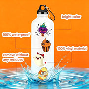 300PCS Halloween Stickers Bulk for Kids, Halloween Goodie Bag Stuffers | Waterproof Vinyl Pumpkin Stickers for Water Bottle Teens Adults, Halloween Games Party Favors Treats Supplies(No Duplicates)