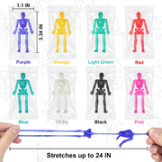 Halloween Stretchy Skeleton Toys 24-60 PCS, Party Favors Gifts for Kids