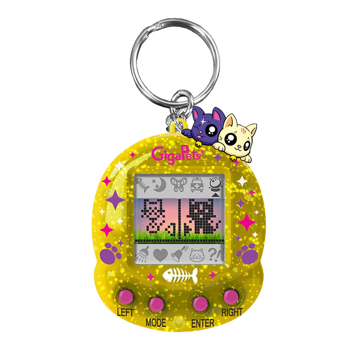 Giga Pets Interactive Digital Pet Toy, Boys & Girls, Compukitty, Ages 6+ | Virtual Pets for Boys and Girls Toy, 600+ Animations, App-Free Activities for Travel and Nostalgic 90s-Inspired Gifting