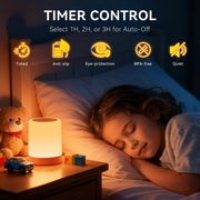 Auxmir Night Light, 3000mAh Rechargeable, Touch Dimmable LED Bedside Lamp