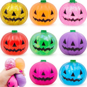 8 Pack Halloween Pumpkins Stress Balls Squishy Fidget Toys