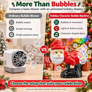 Farting Santa Bubble Blower | Santa Farting Bubble Machine | Santa Claus Snowman Bubble Butt Blower with Light Music | Interactive Party Stocking Stuffer Prank Gift