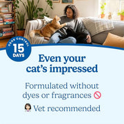 Fresh Step Advanced Simply Unscented Multi Cat Clumping Cat Litter, 18.5 lb | Formulated with No Added Dyes or Fragrances, Ammonia Block Technology, Low Dust, Compatible with Most Automatic Litter Boxes